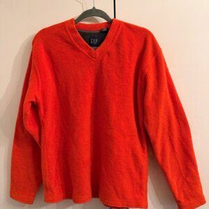 Gap shirt, teddy, orange, small